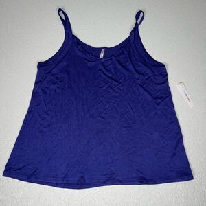Color Thread Purple Flowy Tank Top Size Large NWT